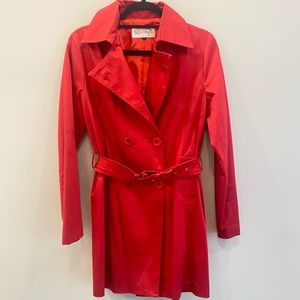 Max Mara Red Trench Coat size small